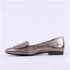 Paul Green Slip On Square Detail Loafer - Earth Metallic